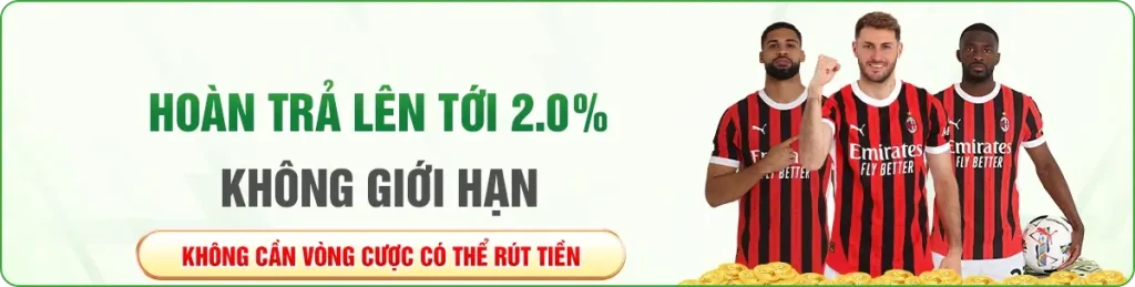 Ok90 Hoàn trả không giới hạn lên tới 2%